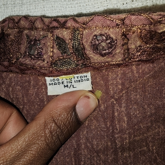 Beautiful Embellished Jacket Made in India 100% Cotton - Picture 11 of 15